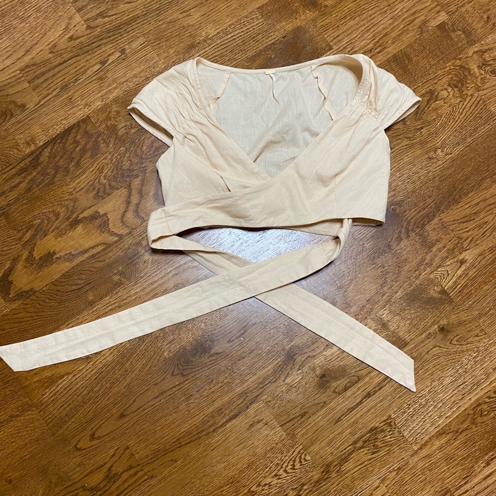 Free People Wrap-around Crop Top